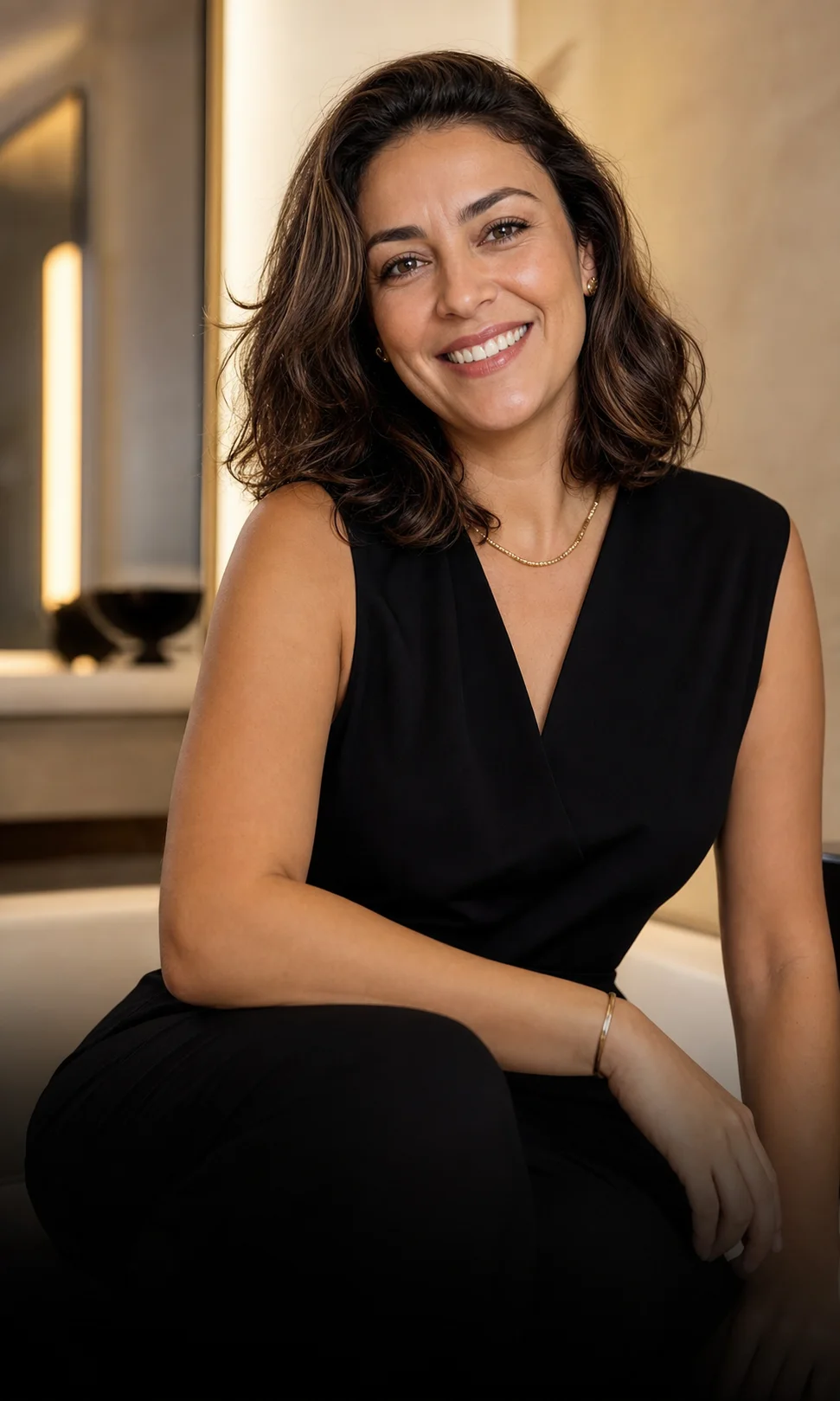 Pessoa sorrindo de forma natural e confiante, representando o plano odontológico